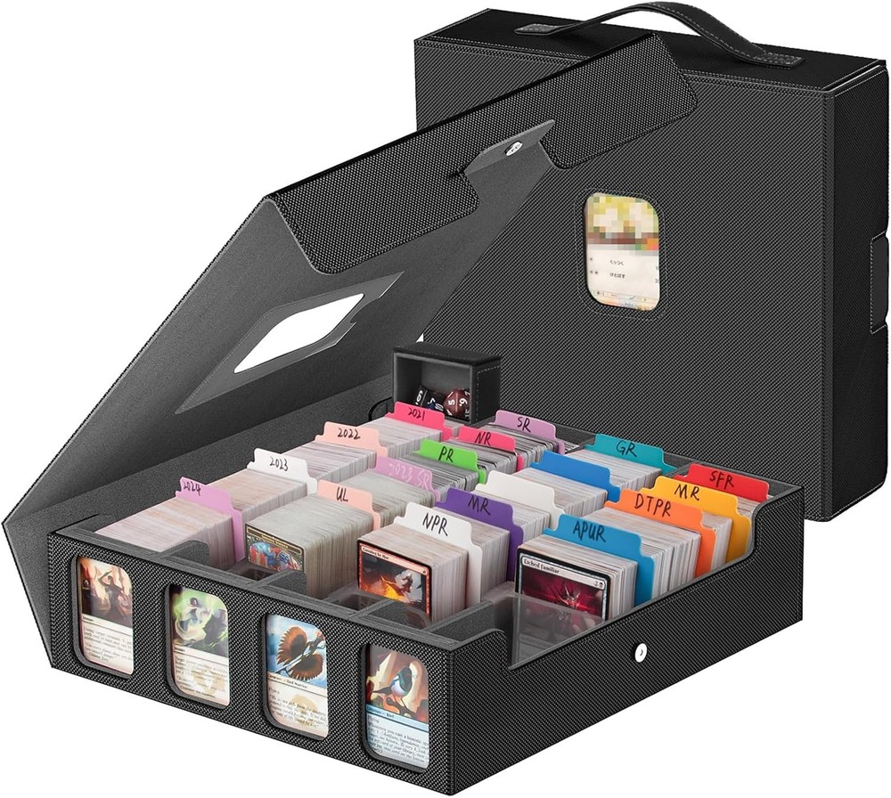 3200+ Trading Card Storage Box with Commander Display
