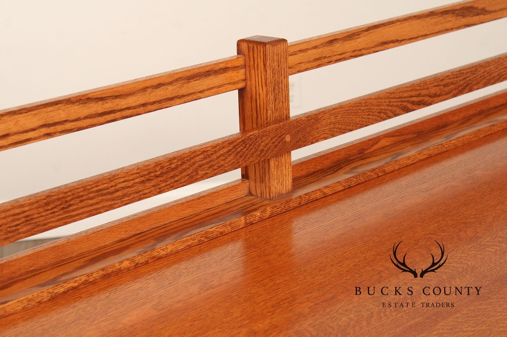 Mission Style Custom Quality Solid Oak Sideboard
