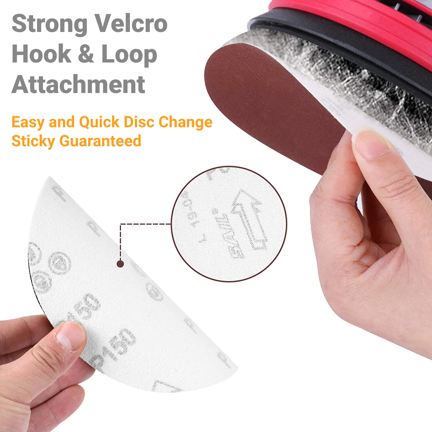 100PCS 6 inch Hook Loop Sanding Discs 40-2000 Grit Orbital DA Sander Paper Pads