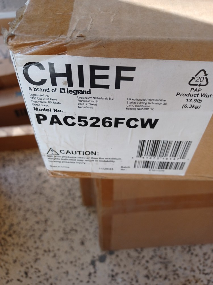 CHIEF PAC526FCW