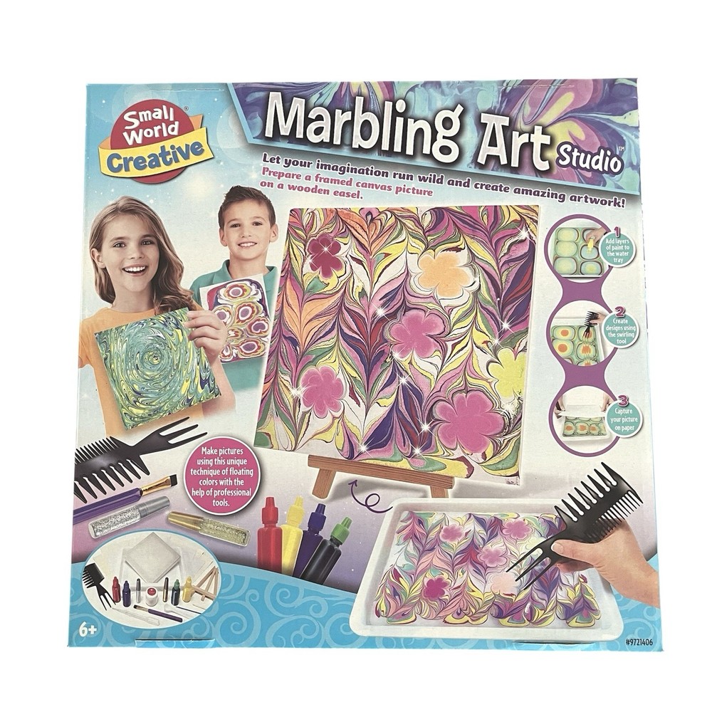 Small World Creative Marbling Art Studio Kit - New Open Box