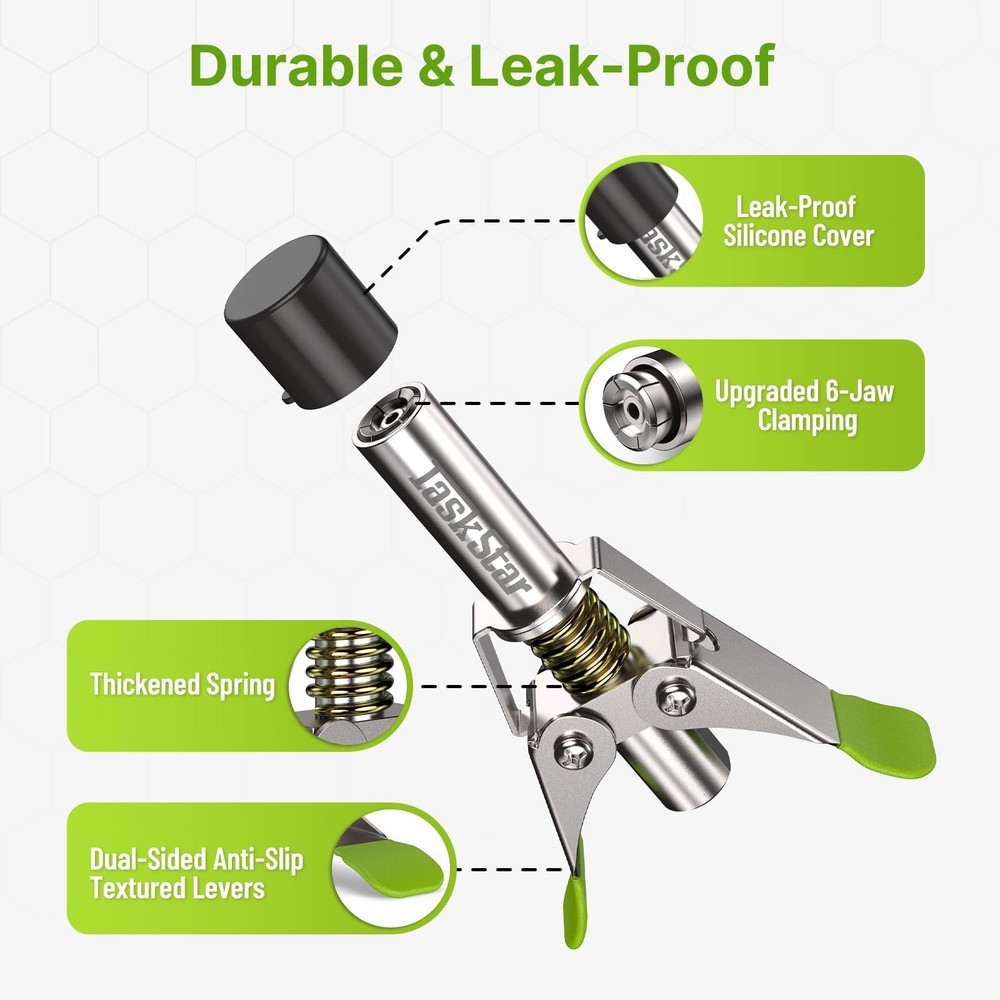 TaskStar 12000 PSI Grease Gun Quick Release Coupler Pro, Green