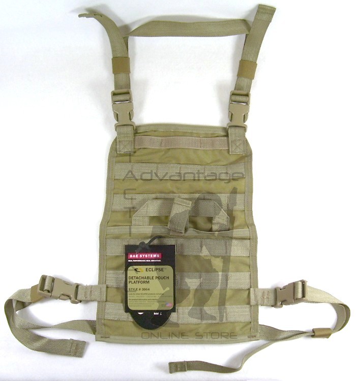 BAE Systems ECLiPSE Foldable Chest Rig MOLLE Platform - MJK khaki