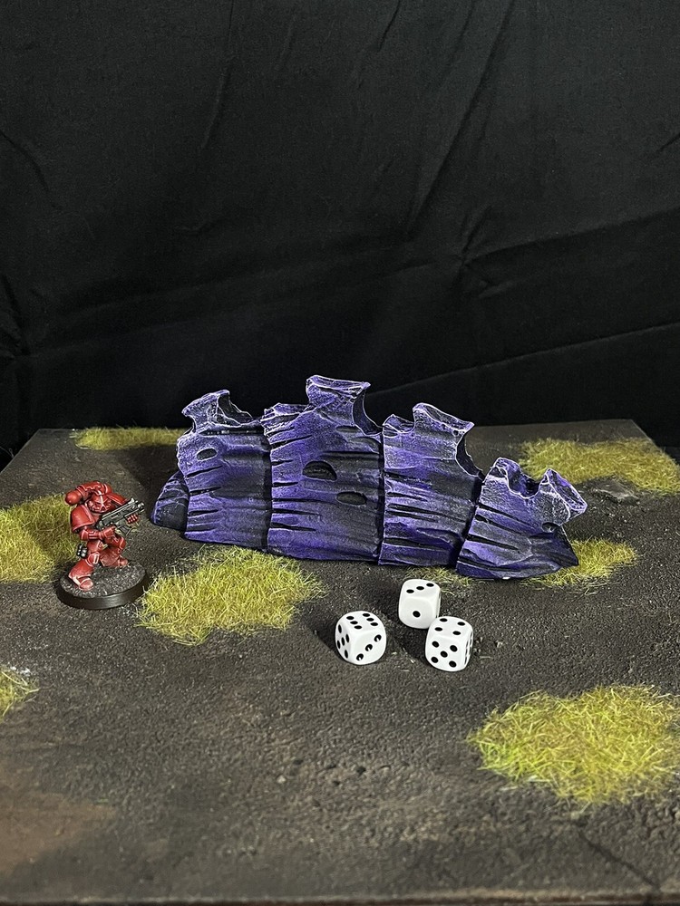 Alien Wargaming Terrain Set Compatible With Warhammer 40K Fully Painted