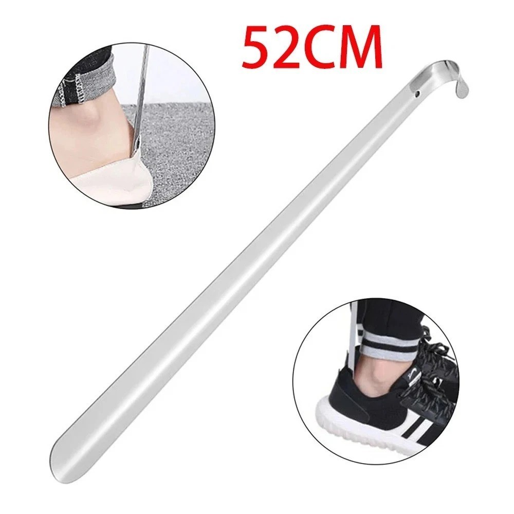 20.5" Extra Long Metal Handle Shoe Horn Stainless Steel Handled Shoehorn Horns..