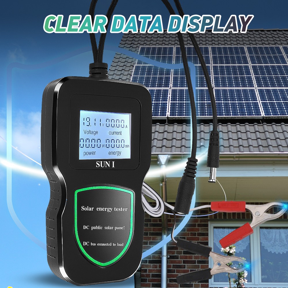 500W MPPT Photovoltaic Panel Multimeter Tester Tool for Testing Solar Panel Data