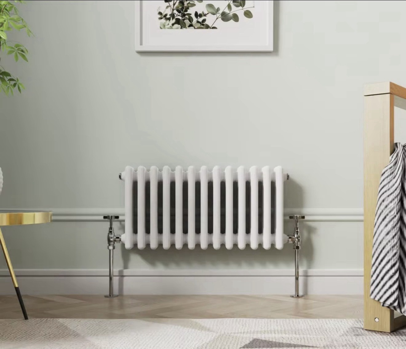 Traditional Wall Mount Radiator Heater Hot Water Hydronic Heating 5500 BTU