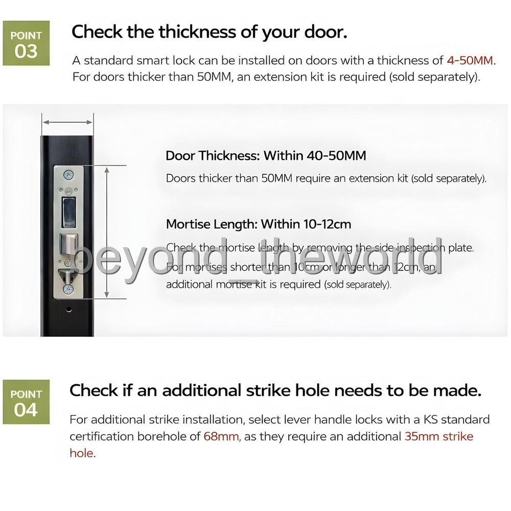 Zigbang SHP-DP960 Plus Push Pull Digital Smart Door Lock w/ Key Tag