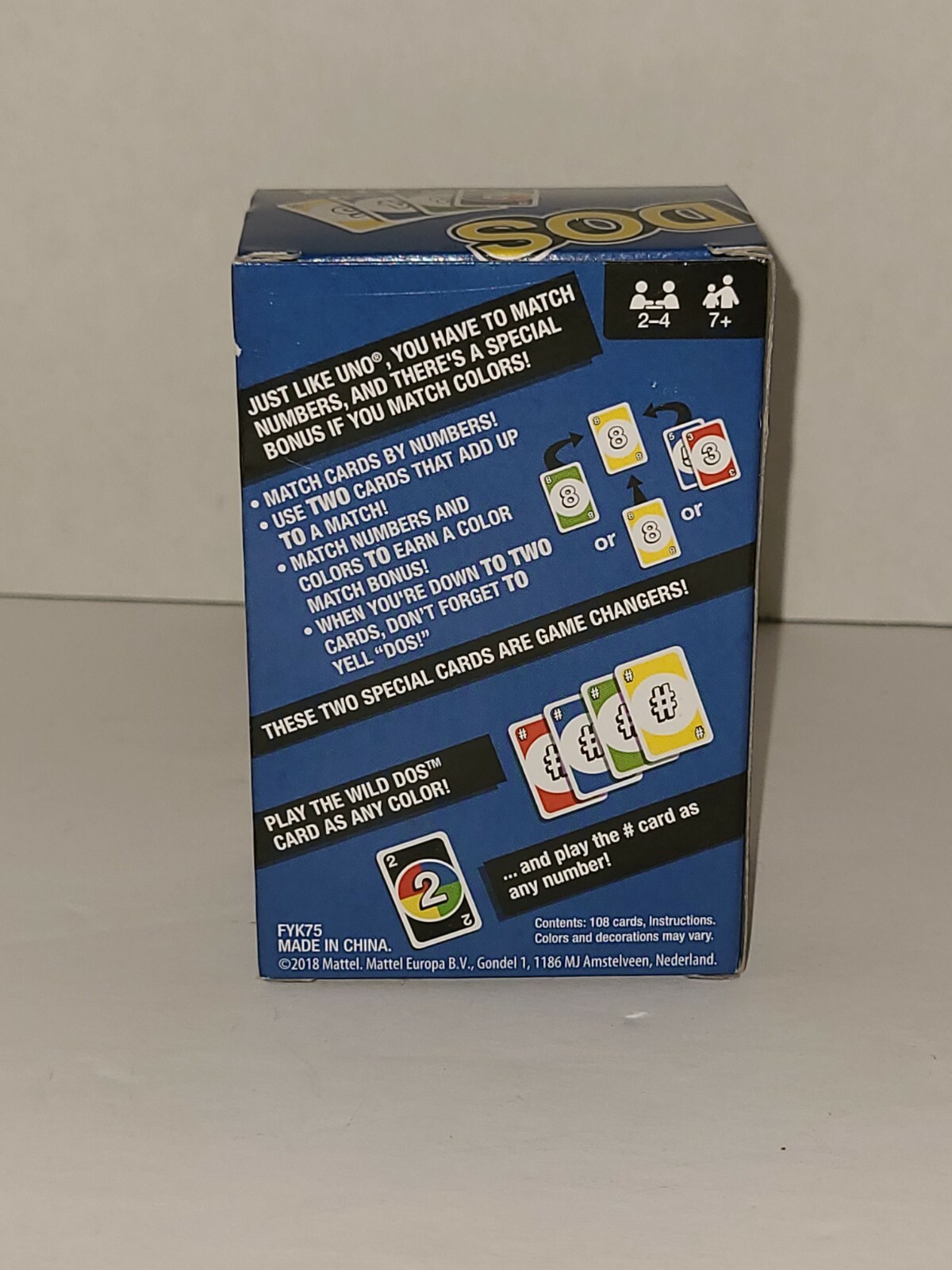 DOS - THE WORLD'S #2 CARD GAME. FROM THE MAKERS OF UNO