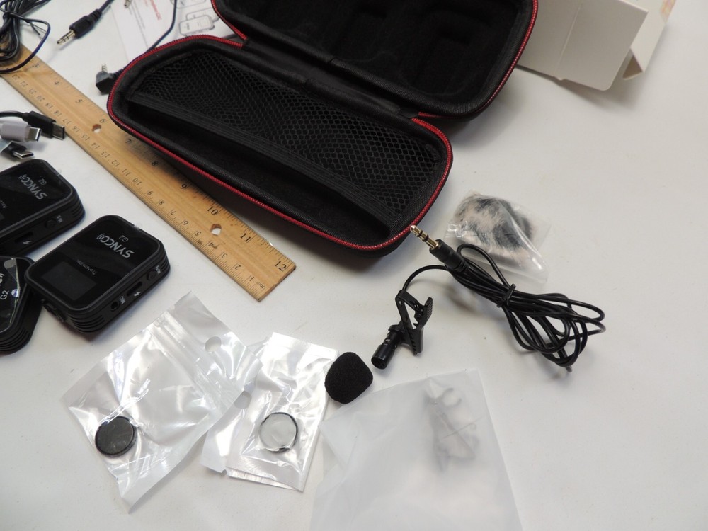 SYNCO Wireless Lavalier Microphone, G2(A2) 2.4G Dual Transmitter Lapel Mic