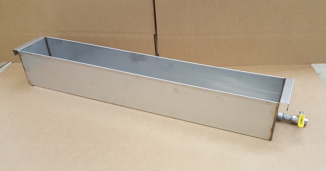 Stainless Steel Parkerizing Blueing tank, gunsmith 40"x6"x6" 20 gauge 304