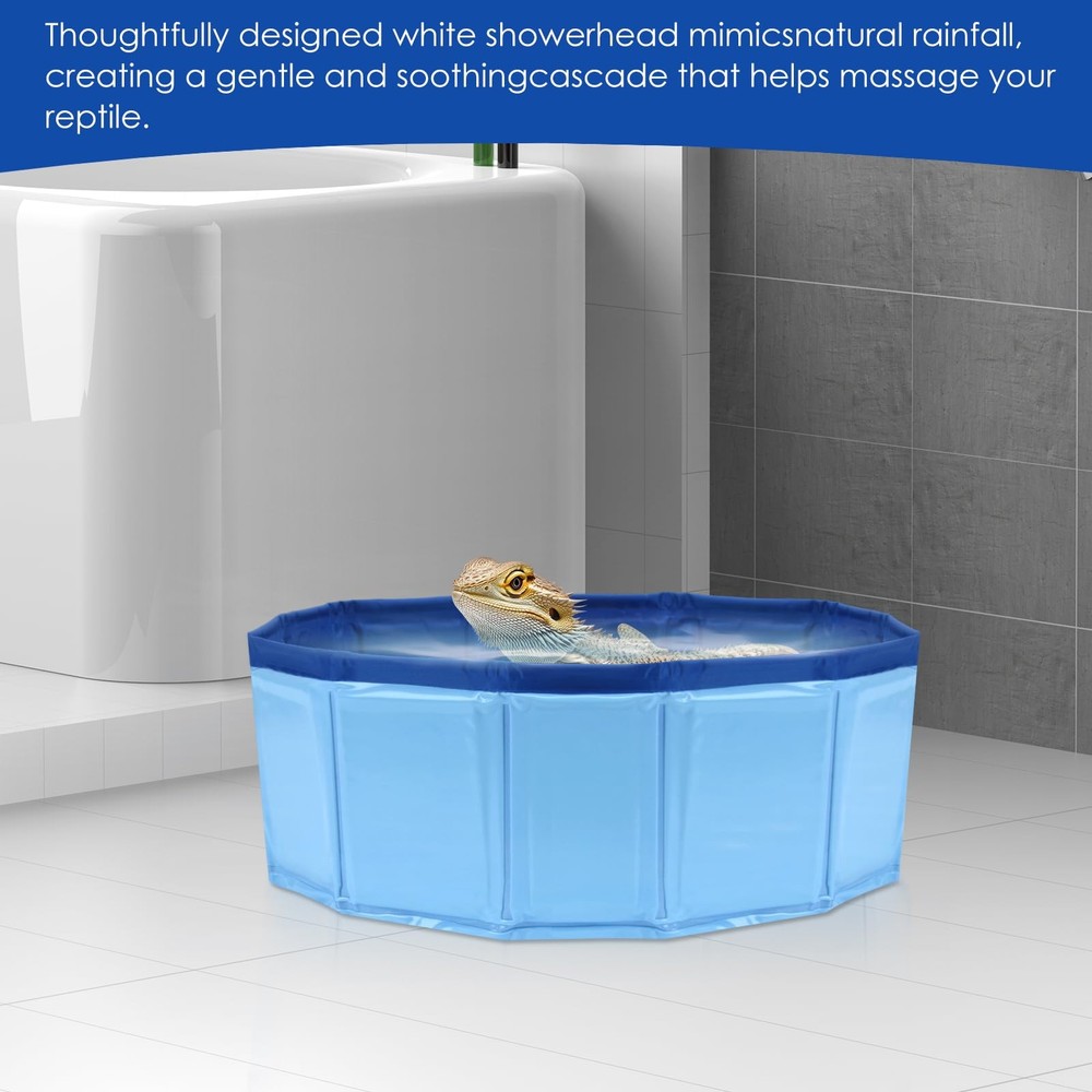 Foldable Bearded Dragon Bathtub, Pool, Blue