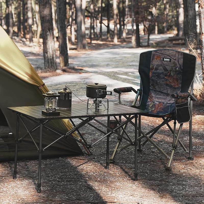Portable Folding Camping Table Adjustable Height Lightweight Outdoor Use