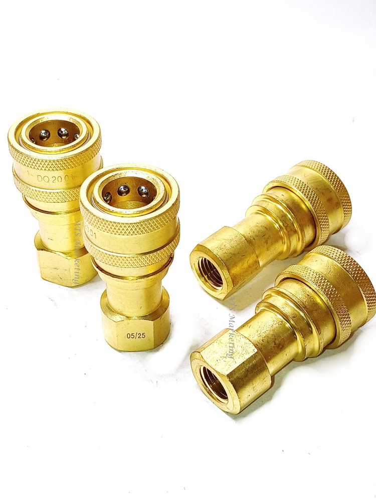 Carpet Cleaning 1/4" Brass Socket Quick Connect
