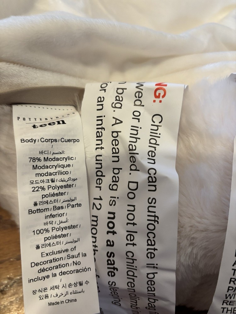 Pottery Barn Teen Hello Kitty Bean Bag Chair Slipcover Only, Large, New!