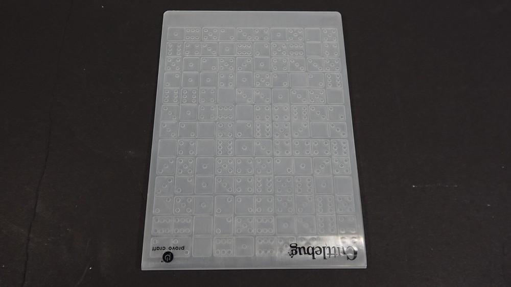 Cuttlebug Provo Craft Embossing Folder Dominos 2000206