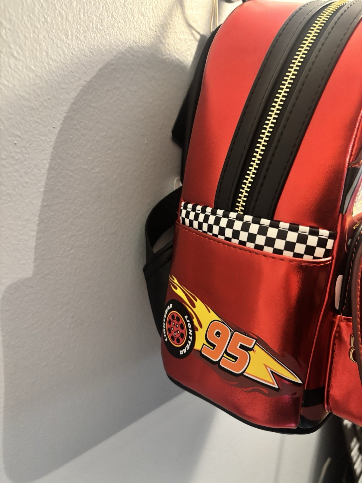 Loungefly Disney Pixar Cars Lighting McQueen Rusteez And Dinoco Bags