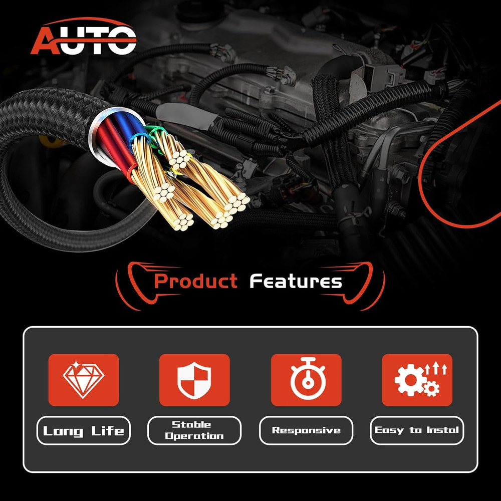 Gen 3 LS Knock Sensor Extension Relocation Harness 41'' Compatible with LS1 LS6