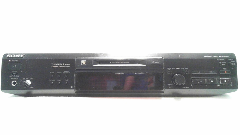 Sony MDS JE520 Mini Disc Deck Recorder Player TEST WORKING (SEE VIDEO)