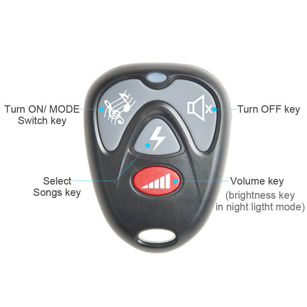 Wireless Infrared Motion Sensor Detector Welcome Chime Security Alarm w/ Remote