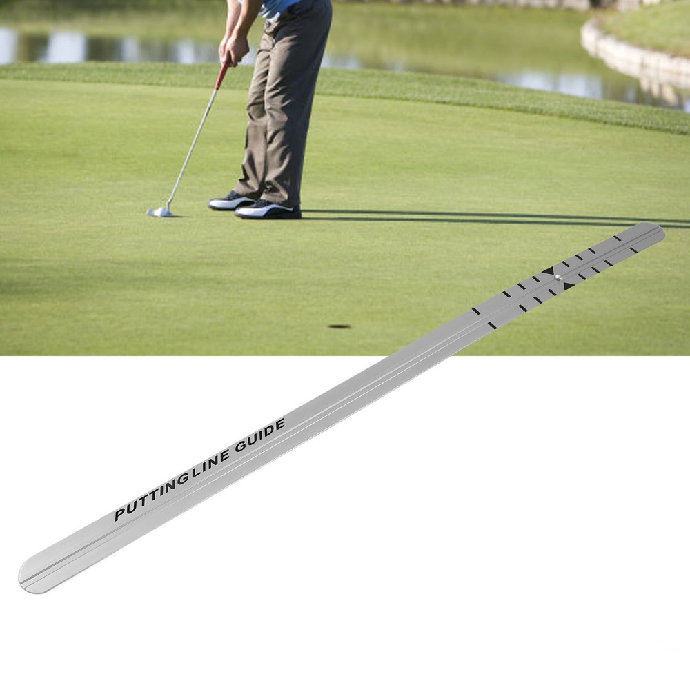Putter Straight Ruler Aluminum  Practice Aid Putting Alignment Rail