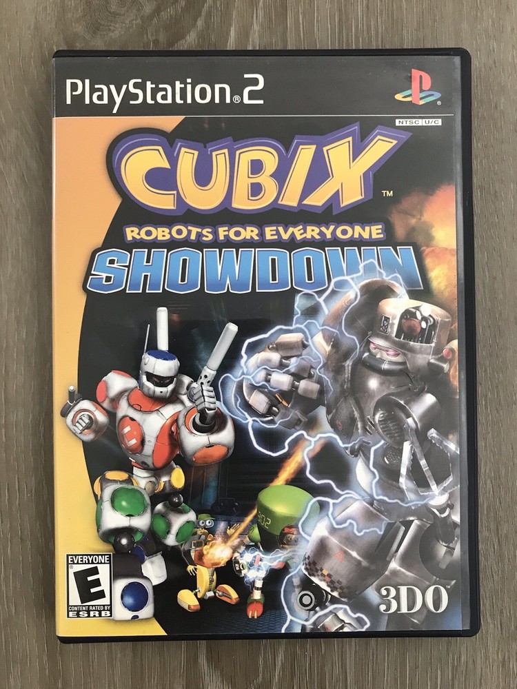 Cubix Showdown (PS2, 2002) | NO GAME | Manual + Case Only