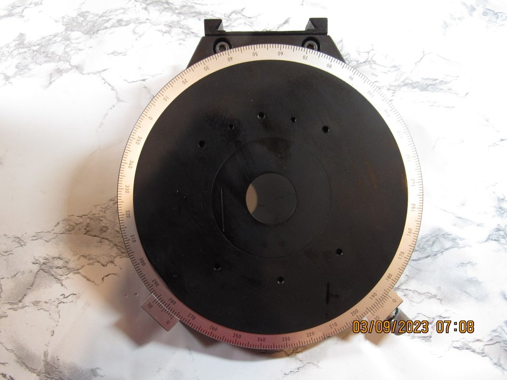 Nikon 84024 Microscope Rotational Circular Graduated V2 Stage 2 & Mount