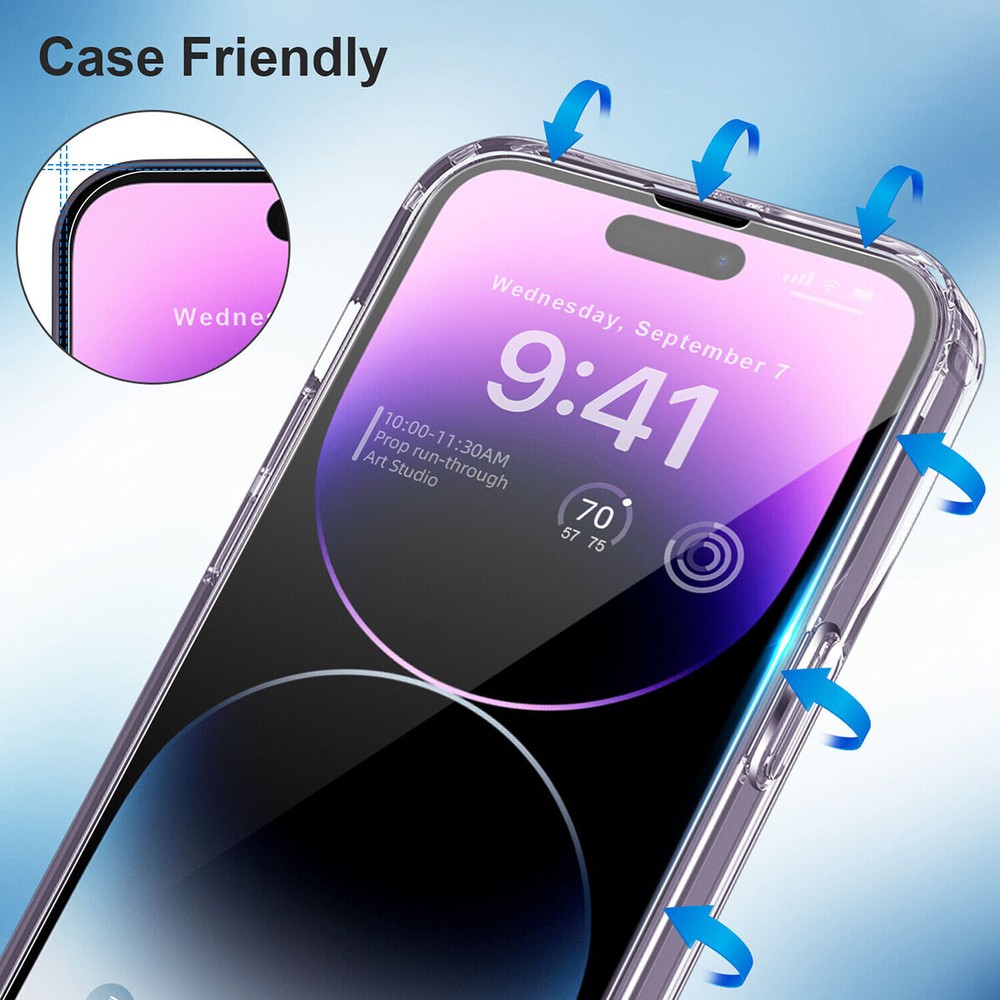 1/2-Pack For Apple iPhone 16E Premium Clear Tempered Glass Screen Protector