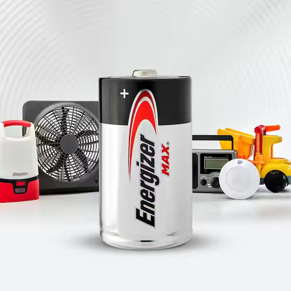 MAX D Batteries (4-Pack), D Cell Alkaline Batteries