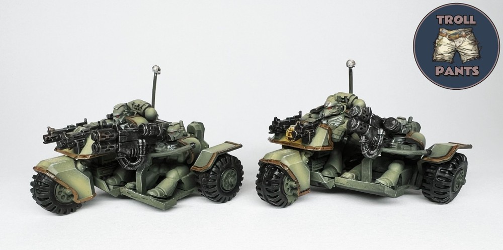 Warhammer 40k Dark Angels - Space Marines 2 Attack Bikes