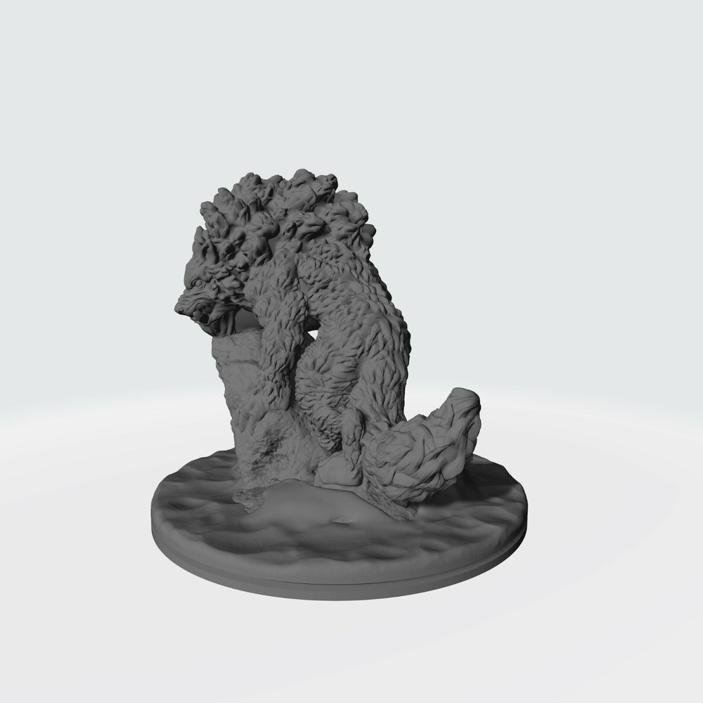 Winter Wolf, Dire Wolf miniature, Dungeons & dragons, D&D, Tabletop, Pathfinder