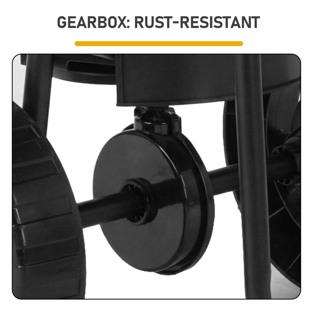 Walk-Behind Push Broadcast Spreader, 70LBS Capacity, 15-Level Adjustment