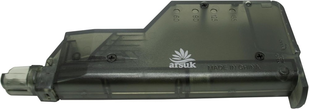 6mm Airsoft Speed Loader with Adapter - Holds 155 Rounds for Fast Loading