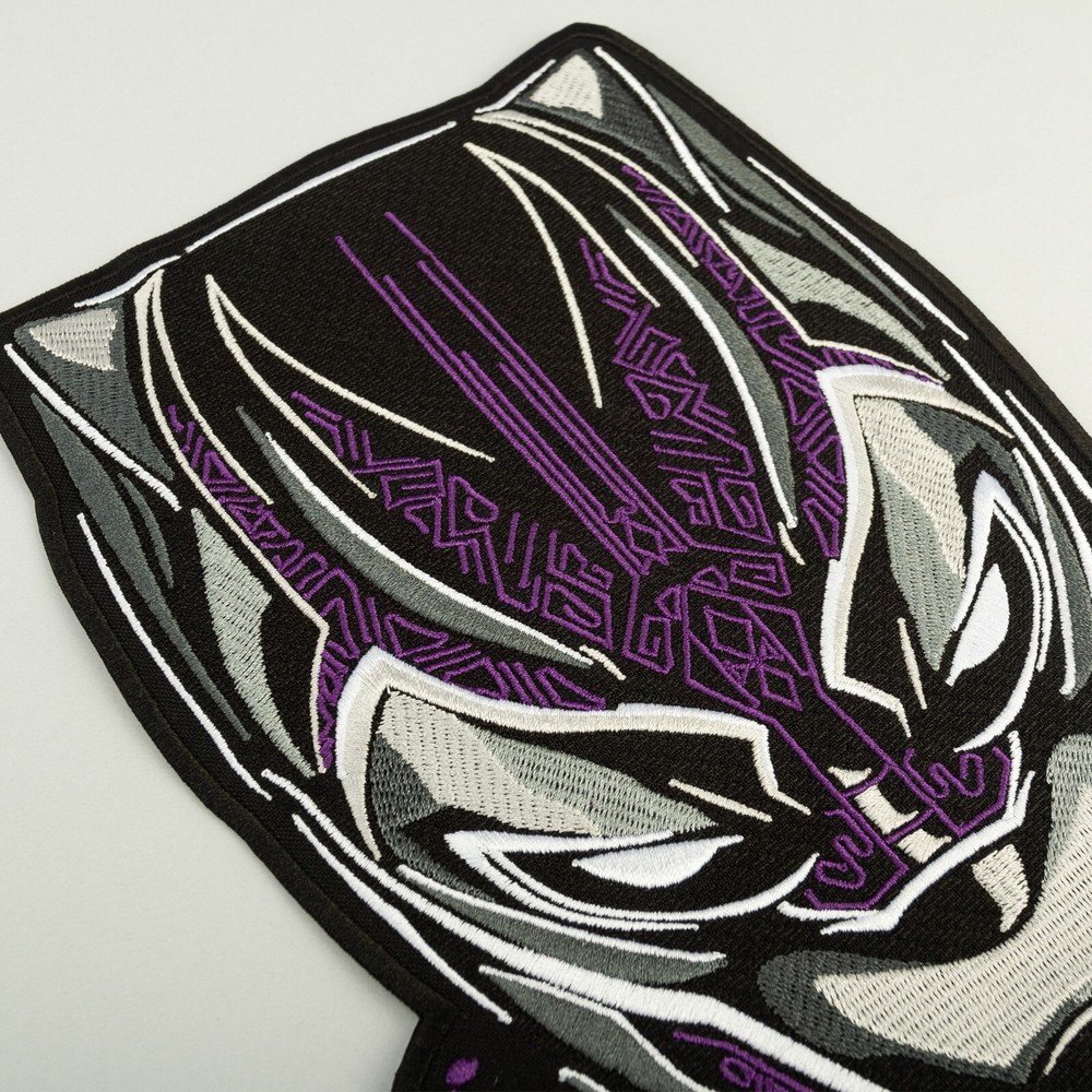 Black Panther Large Patch, Wakanda Forever Hero, Embroidered Back Patch, Iron On