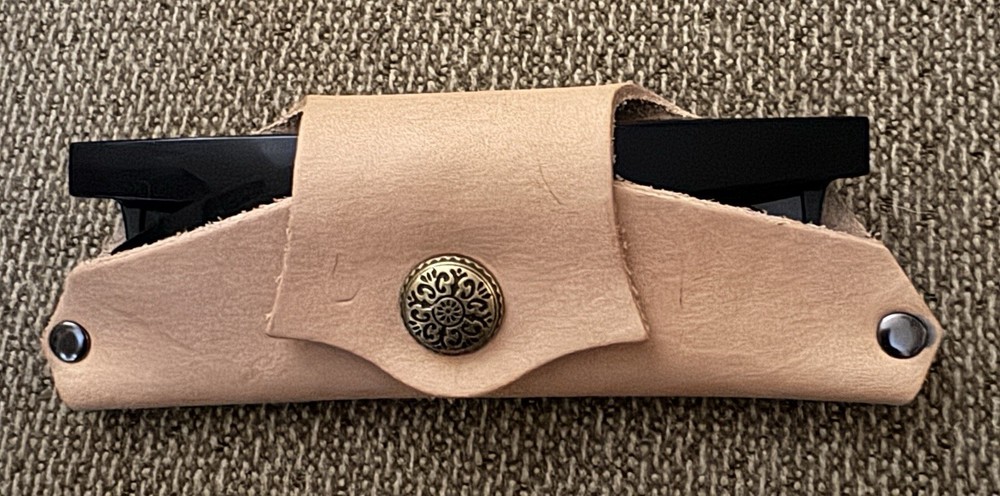 Leather Sunglasses Cover, Handmade
