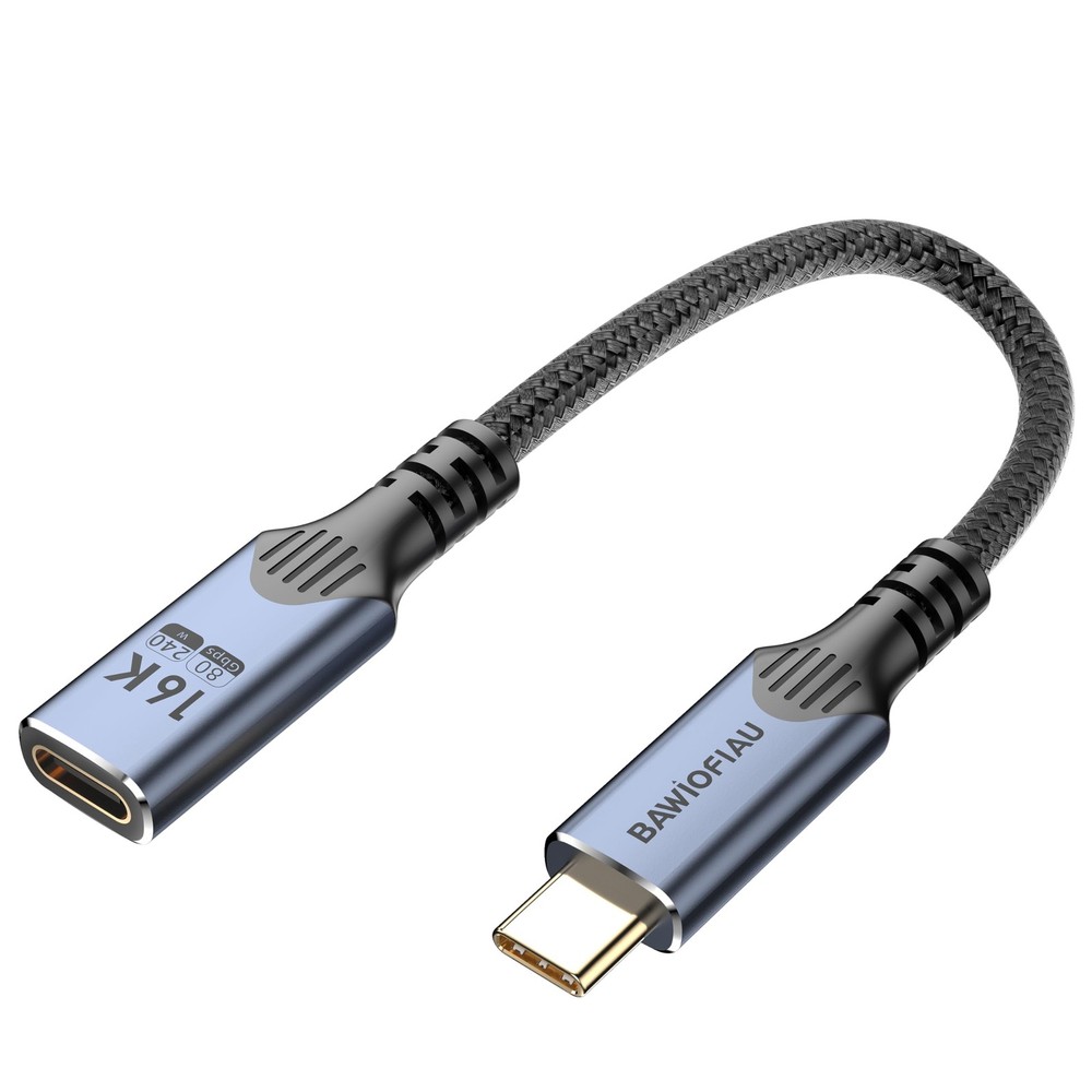 1ft/0.3M usb c to c Extension Cable Compatible with Thunderbolt 5, 1 ft
