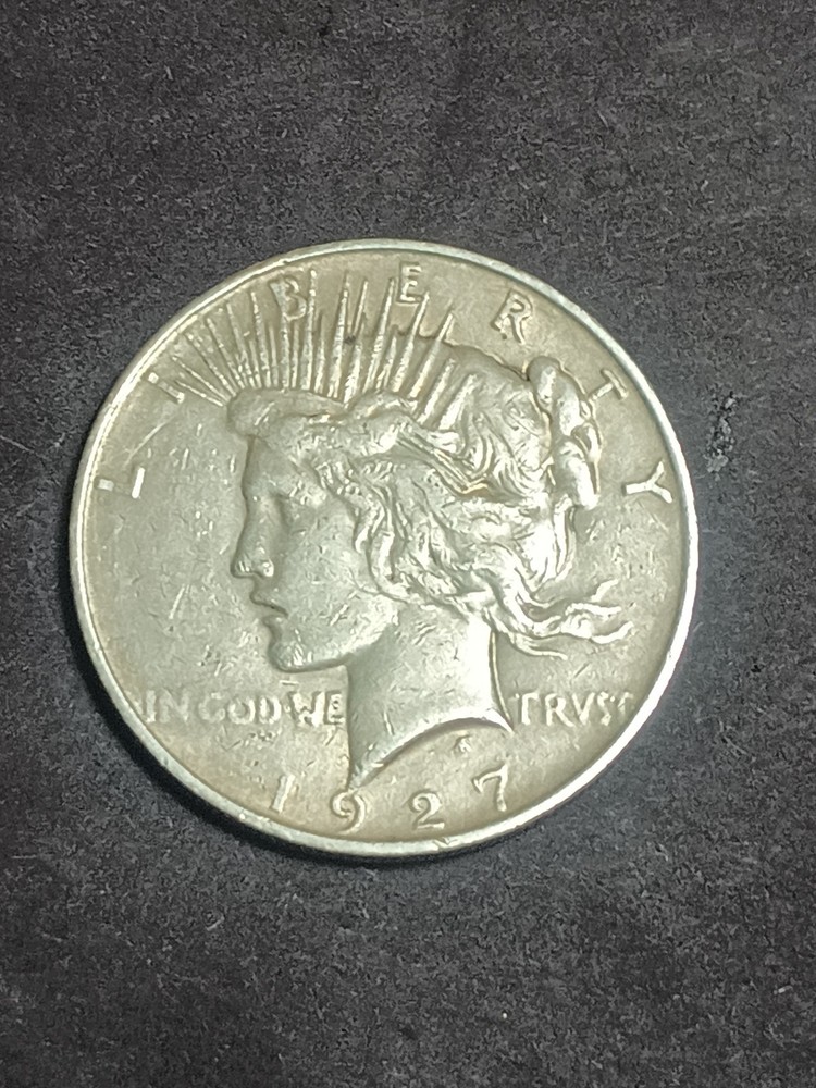 1927-D 90% FINE SILVER PEACE DOLLAR $1