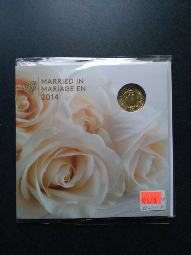 Married in 2014 Canada  5x UNC Coin Set.