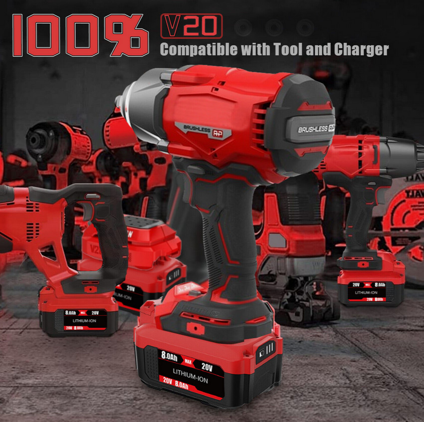 8.0Ah For Craftsman V20 20 Volt MAX Lithium Battery CMCB204 CMCB202 CMCB201 New