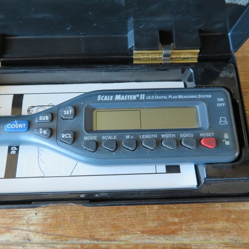 Scale Master II 6025 Digital Plan Measuring System w Case Calculated Industries