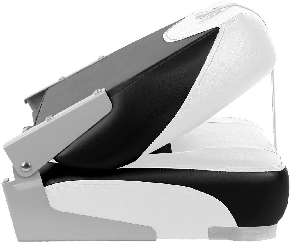 Tone Low Back Folding Boat Seat,White/Black