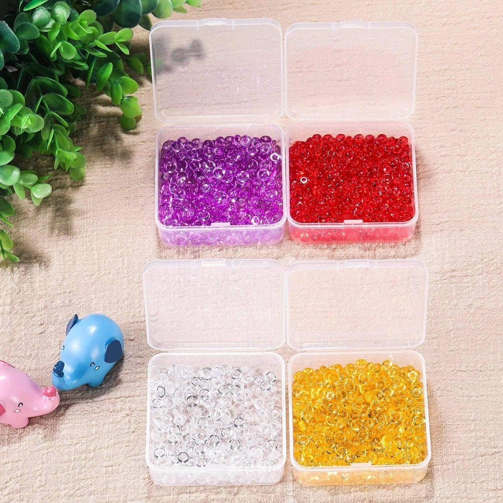 Durable Hinged Lid Craft Storage Boxes - Perfect for Beads & Small Items