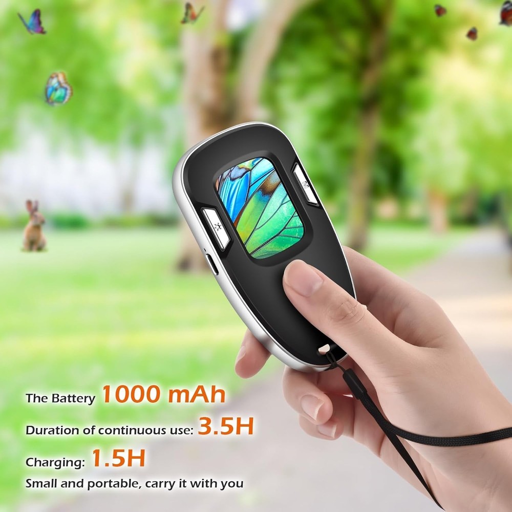 Digital Microscope Fixed Focus, 200x Mini Microscope Magnifier, Portable Hand...