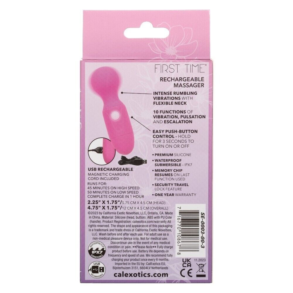 CalExotics First Time Rechargeable Clitoral Vibrator Vibe Pink