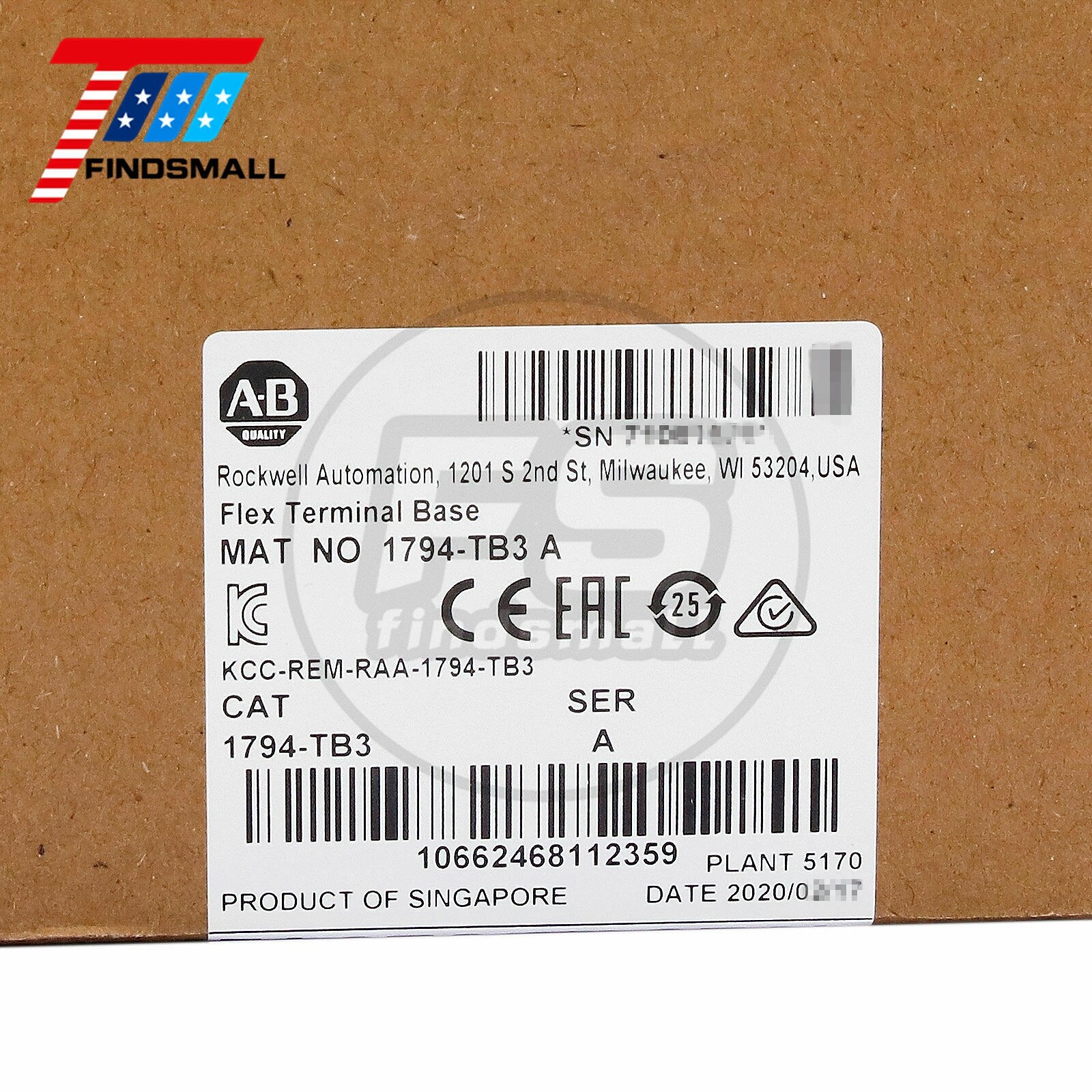 2020 New Sealed 1794-TB3 Flex Terminal Base Module 1794TB3