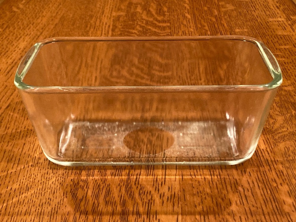 Vintage Clear Glass Loaf Pan