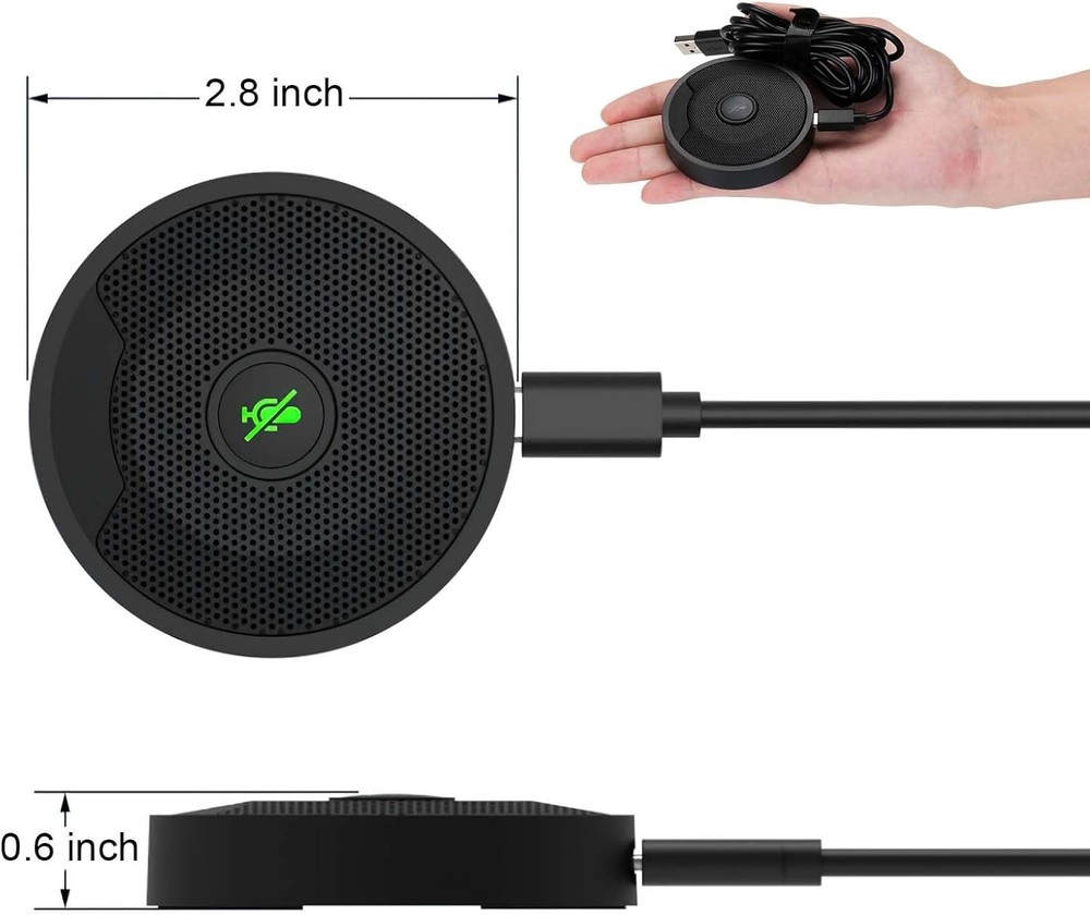 USB Microphone for PC, Computer Microphones, Omnidirectional Condenser Mic with