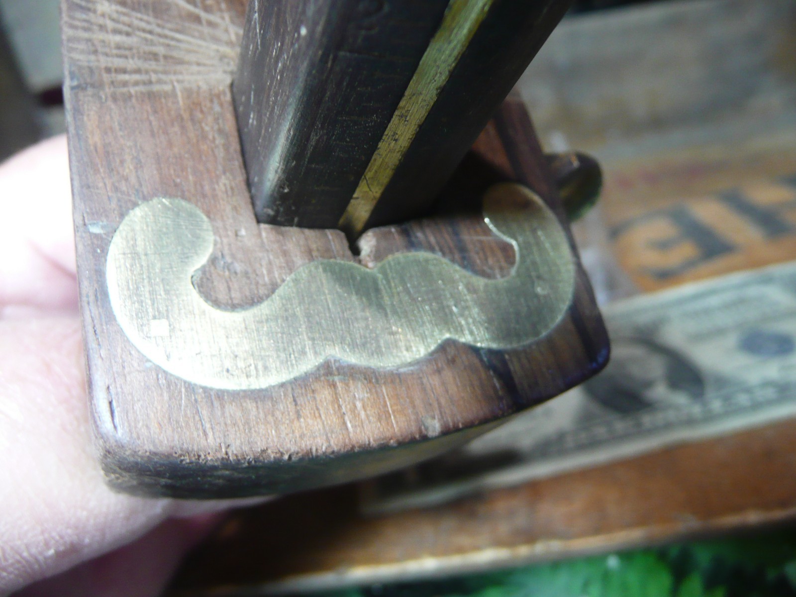 Vintage Rosewood and Brass Marking Gauge.