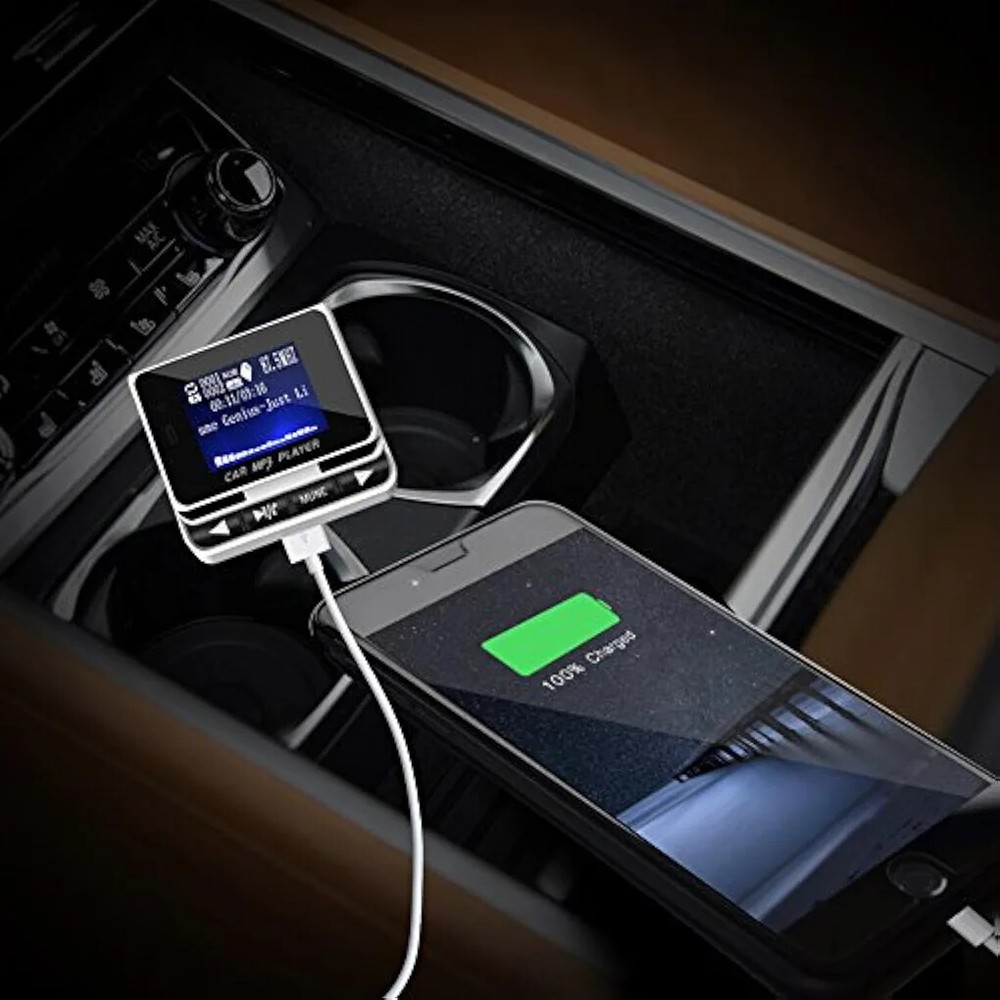 Wireless Bluetooth 5.0 Car MP3 Player FM Transmitter USB Charger Remote Control