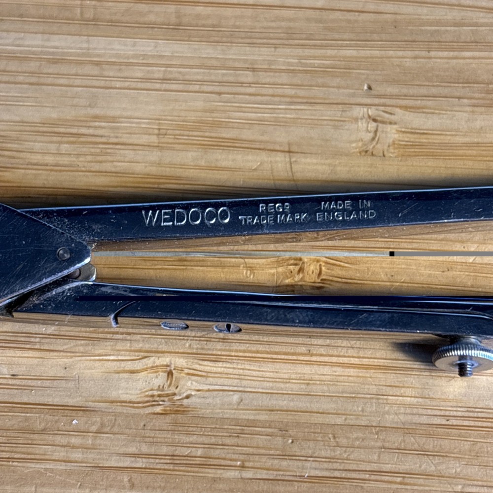 Vintage Wedoco 464 Engineering Precision Drawing Compass (Part Set) Technical
